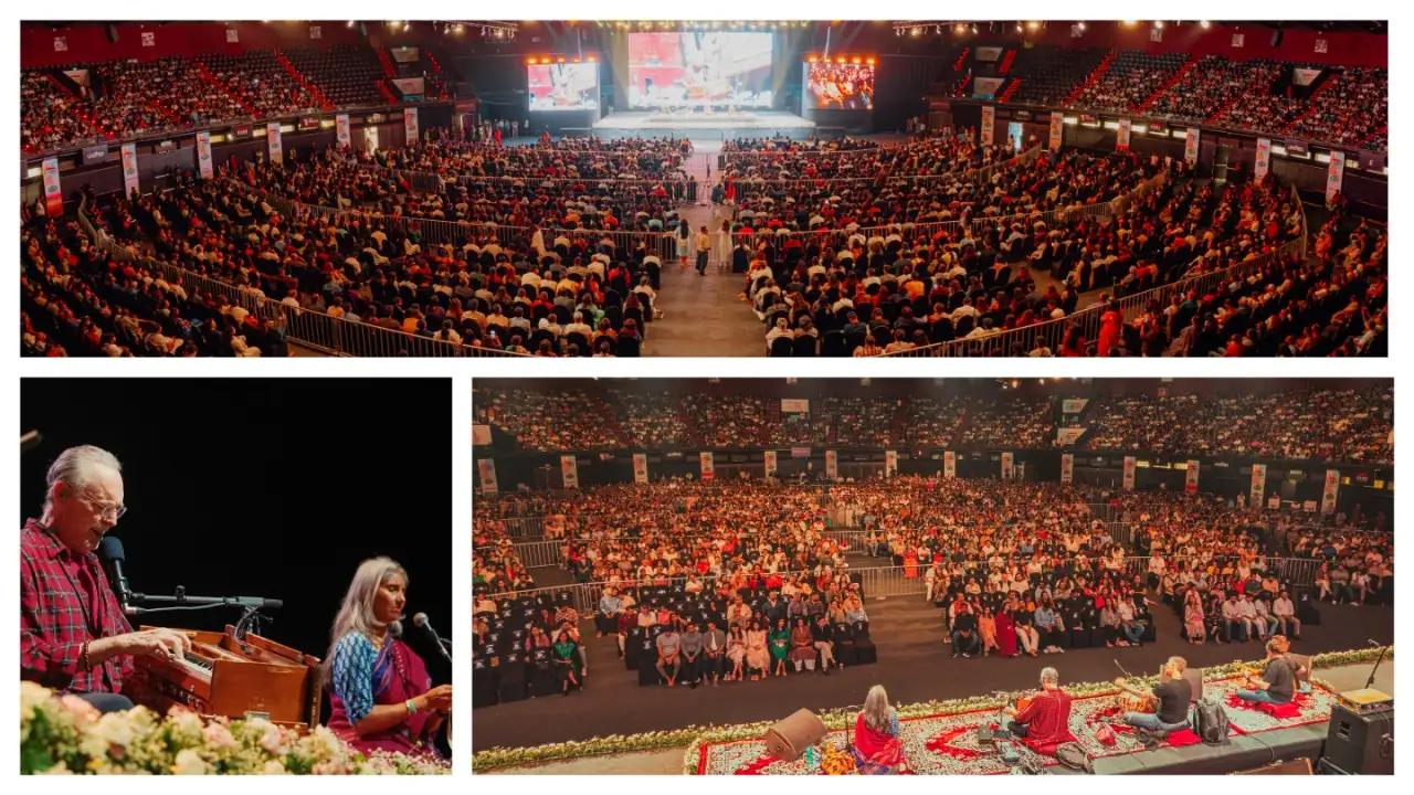 Mumbai witnessed a massive gathering of music and spirituality on Sunday as around 24,000