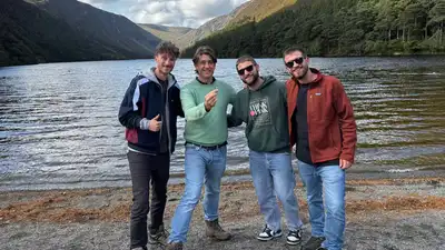 An Irish father's 18-carat wedding ring slipped off in an Italian stream; three strangers searched