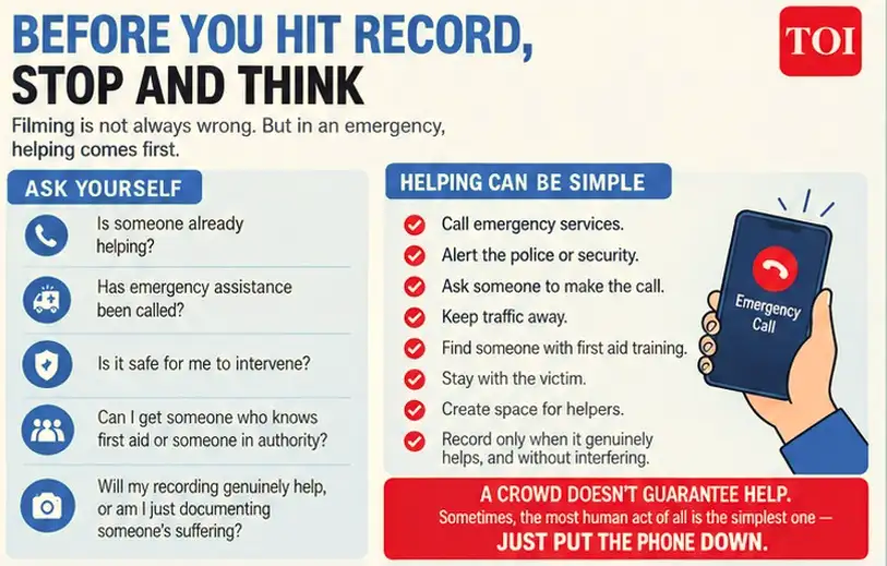 In an emergency, helping does not always mean knowing exactly what to do