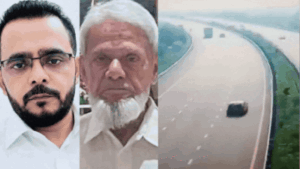 CCTV footage of the crash near Ohni village under Tahbarpur police station showed the car going