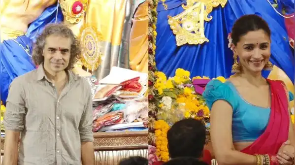 At Mumbai's North Bombay Sarbojanin Durga Puja pandal in Juhu, Kajol arrived with daughter Nysa