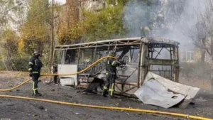 Over 30 people were killed and at least 18 others injured after Russia launched a glide bomb