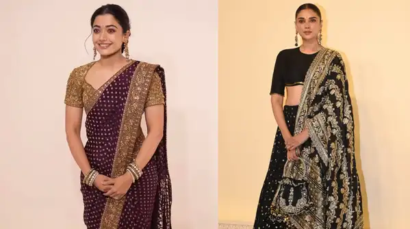 Aditi Rao Hydari captured eternal royalty while dressed in a black lehenga adorned with gold