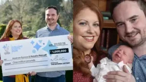In 2019, a Thornbury couple won £1 million on EuroMillions while Natalie was eight months pregnant