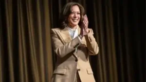 Former US vice president Kamala Harris