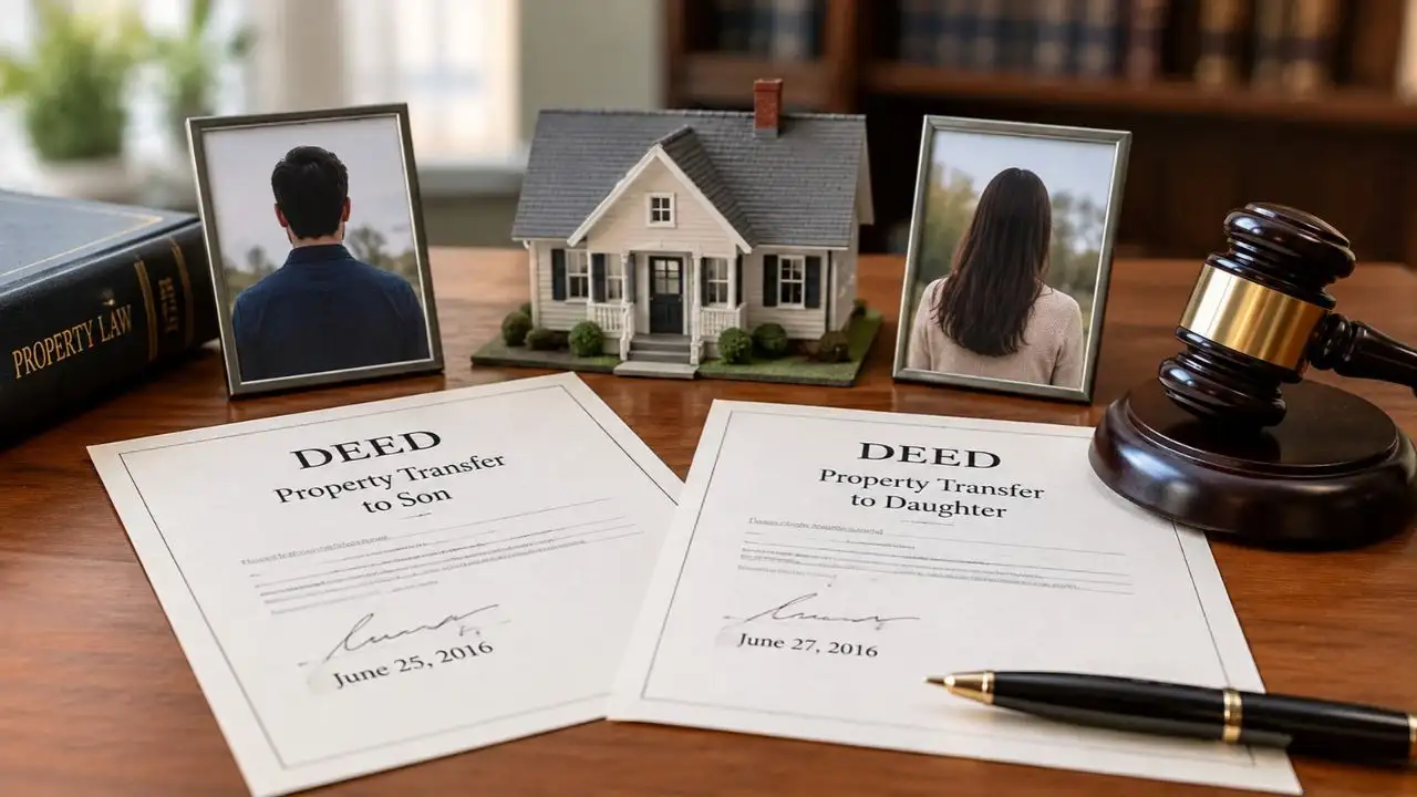A Georgia father signed a deed giving property to his son, then signed another two days later