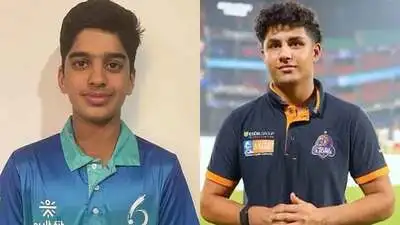 Sons of former India cricketers Rahul Dravid and Virender Sehwag , Anvay Dravid and Aaryavir