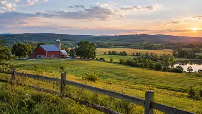 Crebilly Farm lies in Westtown Township, Chester County, Pennsylvania, near the junction