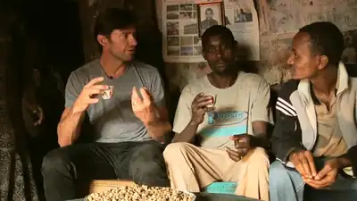 In 2009, Hugh Jackman met an Ethiopian coffee farmer who inspired a business; his Laughing Man