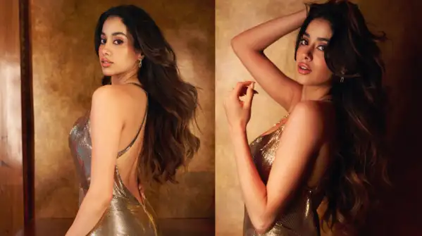 Janhvi Kapoor turns up the heat in a gold backless dress on 'Koffee With Karan's couch — Rapid-fire
