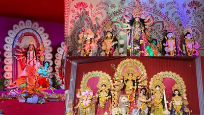 Bengali communities across Mumbai and its outskirts are celebrating Durga Puja with various