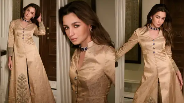 Instagram Alia Bhatt’s original Banarasi jacket was made of gold with an illustration that