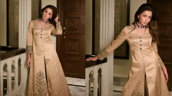 Instagram Alia Bhatt’s original Banarasi jacket was made of gold with an illustration that