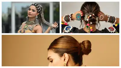 ‘Parandis, mirror stickers & colourful threads stole the spotlight’ People opted for hairstyles