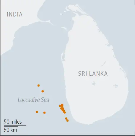 Sri Lanka has announced it has no immediate plans to assist 19 Iranian oil tankers anchored