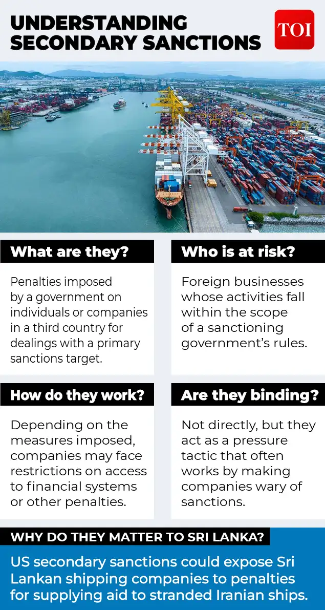 Sri Lanka has announced it has no immediate plans to assist 19 Iranian oil tankers anchored