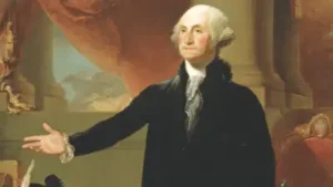 In the early 1800s, a Pennsylvania artist painted George Washington and a 13-star eagle
