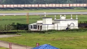 A view of Bankra Masjid, located within Netaji Subhas Chandra Bose International airport