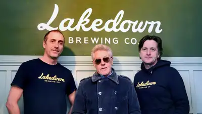 Lakedown Brewing Co., founded in 2020 by The Who’s frontman with his family and entrepreneur