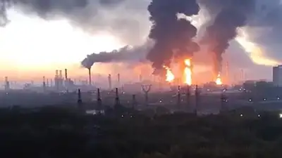 Ukraine's defence ministry on Monday claimed more than half of Russia's oil refining capacity