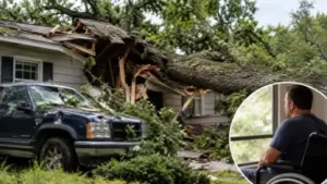 Georgia renter warned his landlord about an 80-year-old tree next door after branches hit his home