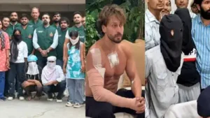Delhi Police arrested four individuals (L) in the Tiger Shroff car firing case, taking