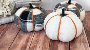 DIY: Don't throw away old socks turn them into cute decorative pumpkins with this easy craft idea