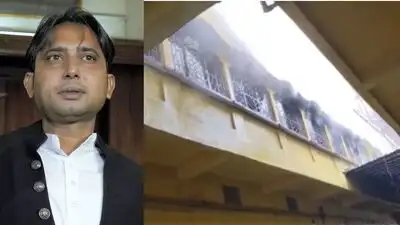 Rebel TMC MLA Bayron Biswas suffered burn injuries after a fire broke out at his residence