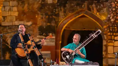 Where Ragas Meet Songlines, the concert brought together Australian Indigenous musician William