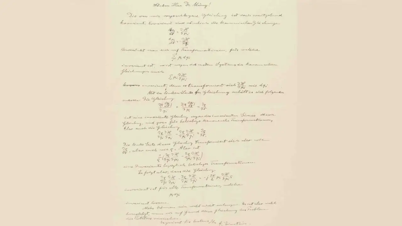 Around 1929, Albert Einstein filled a handwritten letter: The wider industry impact