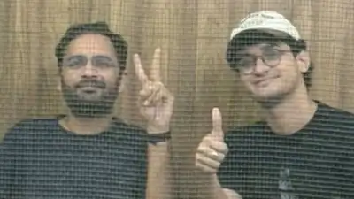 Cockroach Janta Party (CJP) leaders Saurav Das and Ashutosh Ranka on Tuesday approached