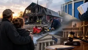 In 2020, an Indiana couple's barn-style home was damaged by a fire investigators said was