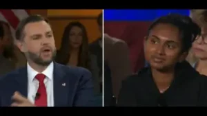 Indian-origin US citizen Niv Agaram asked JD Vance why he is 'scapegoating' immigrants