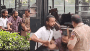 Later, Brittas, sitting on the footpath after being deboarded from the police bus, told news
