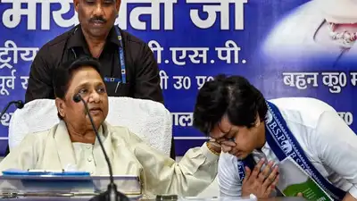BSP national president Mayawati has reinstated her nephew Akash Anand as the national