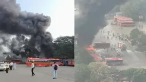Multiple BEST buses catch fire at Mumbai's Anik Bus Depot; no casualties