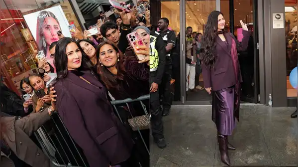 Katrina Kaif is turning troll talk into background noise with her plum satin power-dressing era