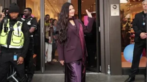 Katrina Kaif is turning troll talk into background noise with her plum satin power-dressing era