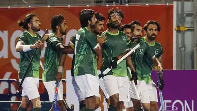 Pakistan hockey team during the Asian Games 2026