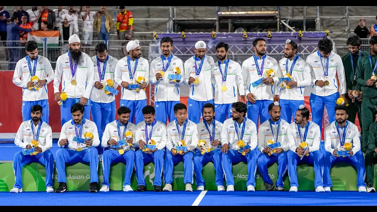 Pakistan hockey team during the Asian Games 2026