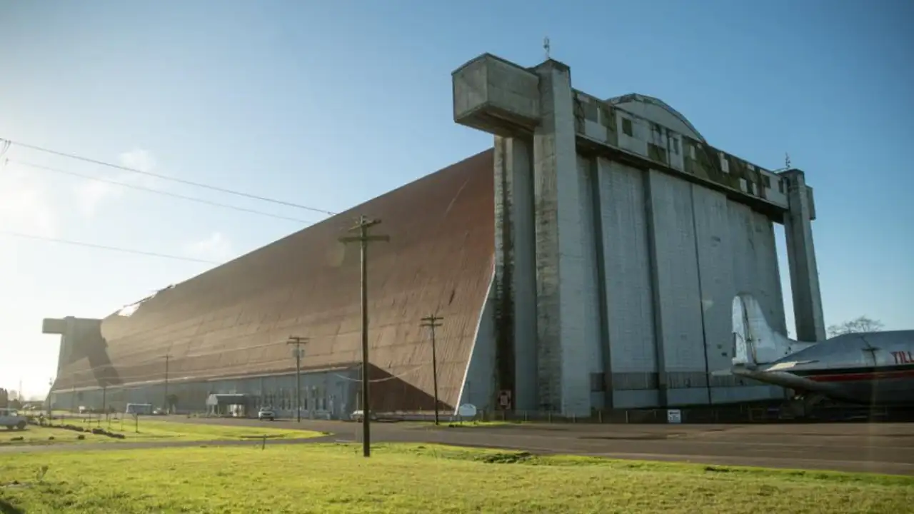 An 83-year-old Oregon blimp hangar was sold for $1 after a storm: The wider industry impact