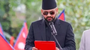 Nepal's Prime Minister Balendra Shah and President Ramchandra Paudel share heartfelt festive