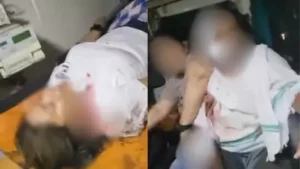 Four women were seriously injured after a speeding Mahindra Thar allegedly hit a parked