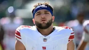 Cam Skattebo has picked up another NFL fine, this time for an illegal helmet contact