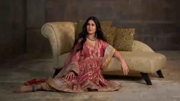 Katrina Kaif's stunning outfits, designed by Abu Jani and Sandeep Khosla for Vogue India’s