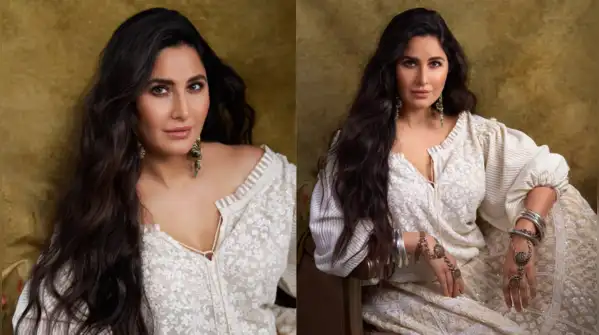 Katrina Kaif's stunning outfits, designed by Abu Jani and Sandeep Khosla for Vogue India’s