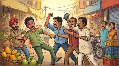 A mobile phone falling to the ground after a minor mishap cost a Chickpet fruit vendor dear —