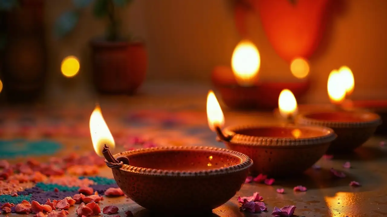 Whether you’re lighting a clay diya or using a copper, brass or steel vessel as a lamp