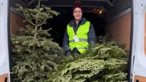 A UK charity collected 88,544 unwanted real Christmas trees after the festive season