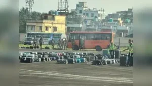 Airport officials said security personnel classified it as a specific bomb threat